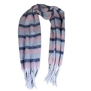Madison 88 By Anthropologie Winter Scarf 64"L X 19"W Multicolor Soft Striped War